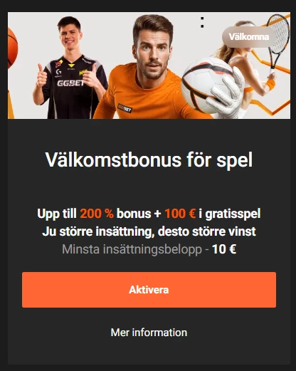 valkomstbonus